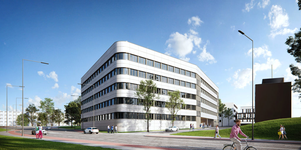 Außenasicht der Hochschule für Polizei und Öffentliche Verwaltung Nordrhein-Westfalen (HSPV NRW)